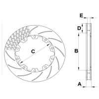 Pagid ED378340701 / ED378340801 ротор тормозной, левый, серебристый