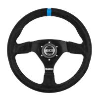 Sparco 383 Logo руль для автоспорта (замша), 330 мм, вылет 39 мм, черный