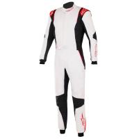 Alpinestars GP Tech V4 комбинезон для автоспорта, белый / черный / красный, 44