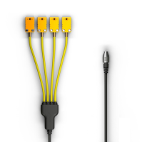 AIM Split 4 TC 50 cm, черный / желтый
