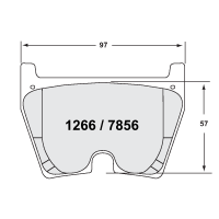 Performance Friction 7856 колодки тормозные передние, толщина 16 мм, состав Z-Rated, черный