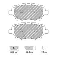 Ferodo Racing FCP4612 колодки тормозные передние, состав колодок "H" (DS 2500), черный