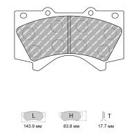 Ferodo Racing FDSE4229 колодки тормозные передние