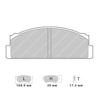 Ferodo Racing FCP29 колодки тормозные передние, состав колодок "H" (DS 2500), черный