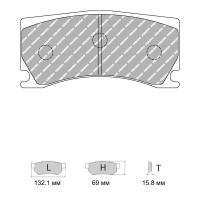 Ferodo Racing FRP3135 колодки тормозные, состав колодок DS Performance, черный