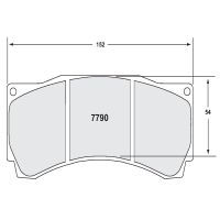 Performance Friction 7790 колодки тормозные передние