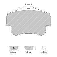 Ferodo Racing FRP3051 колодки тормозные, состав колодок "G" (DS 3.12), черный