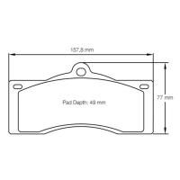Pagid 8057 колодки тормозные, толщина 14 мм, состав RSH 3
