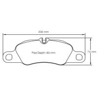 Pagid 8074 колодки тормозные передние, толщина 18,5 мм, состав RSL 29