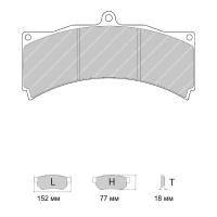 Ferodo Racing FRP3000 колодки тормозные, состав колодок "R" (DS 3000), черный