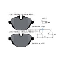 Pagid 8079 колодки тормозные задние, толщина 18 мм, состав SP (Street+)
