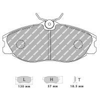 Ferodo Racing FCP1063 колодки тормозные передние, состав колодок "H" (DS 2500), черный