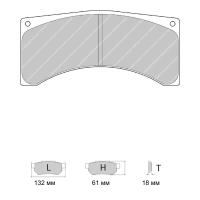Ferodo Racing FRP3070 колодки тормозные задние, состав колодок "R" (DS 3000), черный