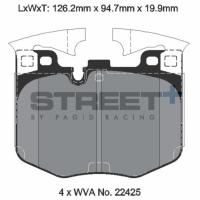 Pagid 8209 колодки тормозные передние, толщина 19,9 мм, состав SP (Street+)