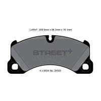 Pagid 8077 колодки тормозные передние, толщина 16,1 мм, состав SP (Street+)