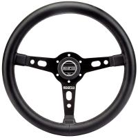 Sparco Targa 350 руль для тюнинга (кожа), 350 мм, вылет 39 мм, черный
