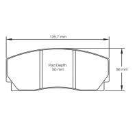 Pagid 1269 колодки тормозные задние, толщина 17 мм, состав RSL 29