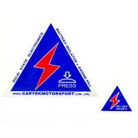 Cartek наклейка безопасности, синий / красный