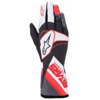 Alpinestars Tech-1 K Race S V2 Graphic перчатки для картинга детские, черный / белый / антрацитовый / красный, XS