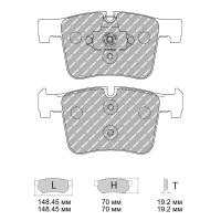 Ferodo Racing FCP4394 колодки тормозные передние, состав колодок DS Performance, черный