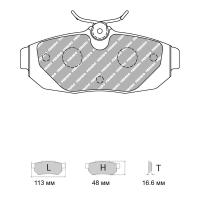 Ferodo Racing FRP3130 колодки тормозные задние, состав колодок "H" (DS 2500), черный