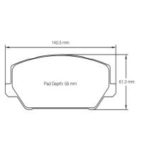 Pagid 7034 колодки тормозные передние, толщина 19 мм, состав RSL 2
