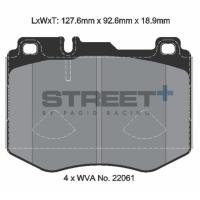 Pagid 8160 колодки тормозные передние, толщина 18,9 мм, состав SP (Street+)
