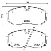 Pagid 8238 колодки тормозные передние, толщина 15 мм, состав SP (Street+)