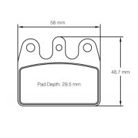 Pagid 5100 колодки тормозные задние, толщина  12 мм, состав  K 2