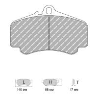 Ferodo Racing FRP3050 колодки тормозные передние, состав колодок "G" (DS 3.12), черный