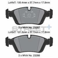 Pagid 8168 колодки тормозные передние, толщина 17,8 мм, состав SP (Street+)