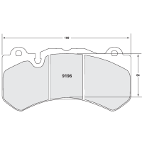 Performance Friction 9196, толщина 17 мм, состав Z-Rated, черный