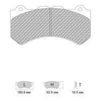Ferodo Racing FRP3133 колодки тормозные передние, состав колодок DS Performance, черный