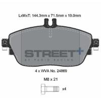 Pagid 8215 колодки тормозные передние, толщина 19 мм, состав SP (Street+)