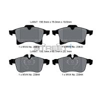 Pagid 8179 колодки тормозные передние, толщина 19,6 мм, состав SP (Street+)