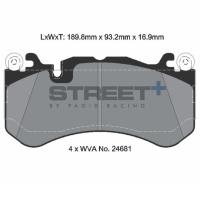 Pagid 8086 колодки тормозные передние, толщина 16,9 мм, состав SP (Street+)