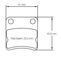 Pagid 5106 колодки тормозные, толщина 10 мм, состав K 1