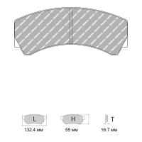 Ferodo Racing FRP3018 колодки тормозные, состав колодок DS Performance, черный