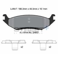 Pagid 8137 колодки тормозные задние, толщина 16,1 мм, состав SP (Street+)