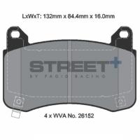 Pagid 8280 колодки тормозные передние, толщина 16 мм, состав SP (Street+)