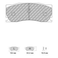 Ferodo Racing FRP3134 колодки тормозные передние, состав колодок DS Performance, черный