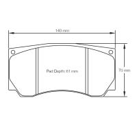 Pagid 3279 колодки тормозные, толщина 28 мм, состав RST 2