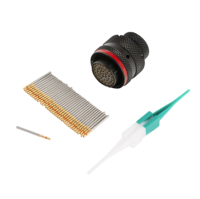 AIM разъем 37 pin "мама" Deutsch (MXS / MXP / MXG / MXL2 / MXT), черный / красный