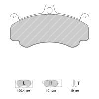 Ferodo Racing FRP3096 колодки тормозные передние, состав колодок "G" (DS 3.12), черный