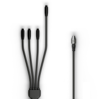 AIM Split 4 719 Analog 3 cables 50 cm + 1 кабель, 100 cm, черный