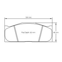 Pagid 2016 колодки тормозные, толщина 30 мм, состав RSL 2E