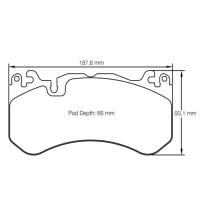 Pagid 8238 колодки тормозные передние, толщина 16,9 мм, состав RSL 29