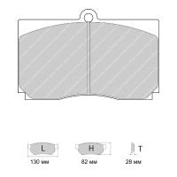 Ferodo Racing FRP3059 колодки тормозные, состав колодок "R" (DS 3000), черный