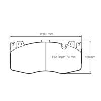 Pagid 4935 колодки тормозные передние, толщина 19,4 мм, состав RSC 1