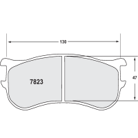 Performance Friction 7823 колодки тормозные, толщина 22 мм, состав 01, прикатанные, черный